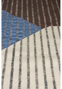 Син/кафяв памучен килим 160x230 cm Hampton – Dutchbone