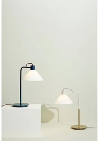 Бяла настолна лампа със стъклен абажур (височина 44 cm) Spot – Hübsch
