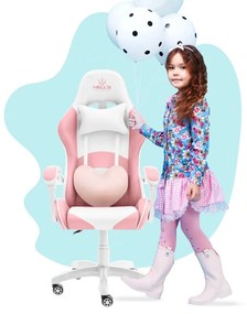 Детски стол за игра в розово за момиче KIDS PINK- WHITE