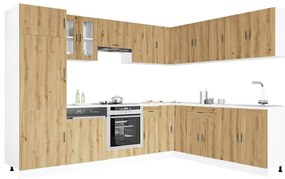 3315000 vidaXL Комплект кухненски шкафове от 14 части Porto, инженерно дърво