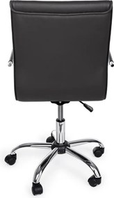 Тъмносив офис стол от имитация на кожа Perth – Yes Everyday