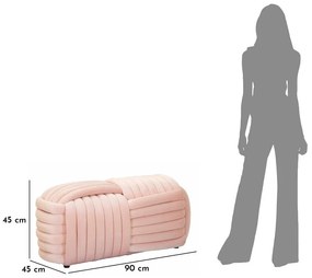 Светлорозова кадифена пейка Softy – Mauro Ferretti