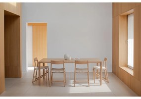 Трапезна маса от масивен дъб 90x200 cm Derven – Gazzda