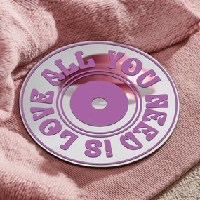 Стикер за огледало S42 – CD- All you need is love 89x89