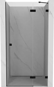 Mexen Lunar врата за душ, отварящи се надясно 115 см, прозрачни, черни - 834-115-000-70-00-P