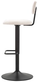 Бяло-черен бар стол с регулируема височина (височина на седалката 61 cm) Tina – Mauro Ferretti