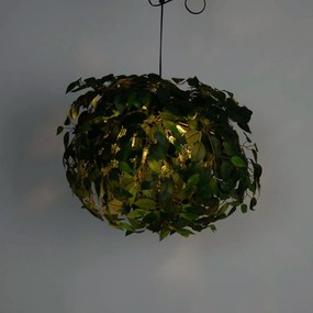 Бохемски таванен полилей зелен 3-светлинен - Leavy