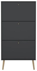 Антрацитна закачалка за обувки с панти Bodo - Tvilum