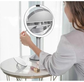 Козметично огледало със светлина/увеличително (5x) ø 20 cm Sensor Trio – simplehuman