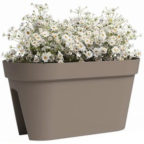 Сандък за цветя за парапети от рециклирана пластмаса 60 cm Capri – Artevasi