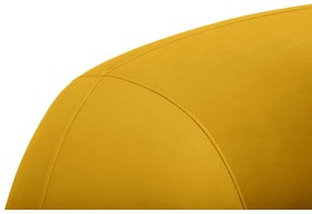 Кадифен диван в цвят горчица 197 cm Santi – Interieurs 86