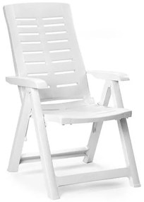 Градински PVC стол Ipae-progarden YUM040BI, Бял, 60 x 61 x 109 см
