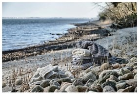 Кафява памучна кърпа за баня 70x140 cm Inu - Zone