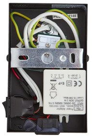 Модерна стенна лампа черна с тъмен бронз, регулируема с USB-C - Croft