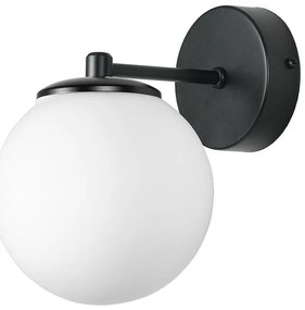 Аплик ГАРДА, черен/бял, 1xE27