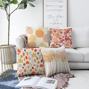 Комплект от 4 калъфки за възглавници Autumn Vibes, 55 x 55 cm - Minimalist Cushion Covers
