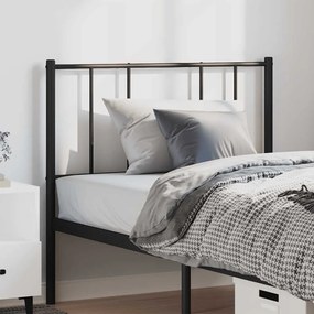 352509 vidaXL Метална табла за глава, черна, 100 см
