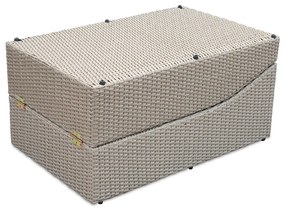 Бял/бежов градински шезлонг от ратан Akland - Bonami Selection