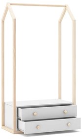 Бял отворен гардероб за деца 80x170 cm Esteban - Marckeric