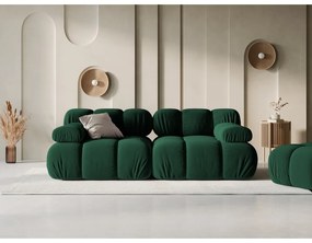 Зелен кадифен диван 188 cm Bellis - Micadoni Home