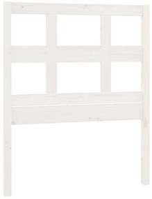 818896 vidaXL Горна табла за легло, бяла, 80,5x4x100 см, бор масив