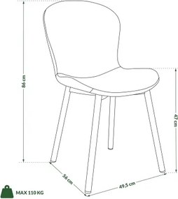 ФИОРА Бежов (тъкан Апиа 453) / сивобежова крака (кашмир) – МОДЕРЕН ТАПИЦИРАН С ЧЕНИЛ СТОЛ ЗА ДНЕВНА/ТРАПЕЗАРИЯ