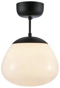 Черно-бяла лампа за таван със стъклен абажур ø 25 cm Rise - Markslöjd