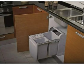 Пластмасов контейнер за сортирани отпадъци/вграден 20 л City - Elletipi