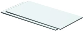3051553 vidaXL Рафтове, 2 бр, панели прозрачно стъкло, 40x15 см