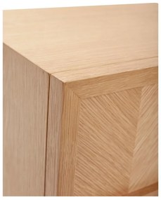 Нощно шкафче от масивен дъб в естествен цвят Herringbone – Hübsch