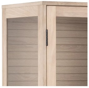 Витрина от дъбов декор в естествен цвят 80x180 cm Linley – Actona