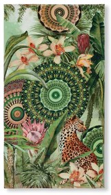 Зелена плажна кърпа 100x180 cm - HIP