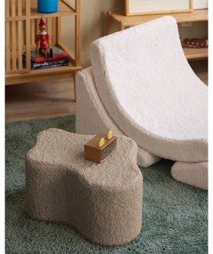 Светлокафяв детски пуф от букле Cloud – Wigiwama