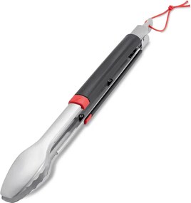 Щипка за готвене и сервиране Weber WB 6317, Неръждаема стомана, Заключващ механизъм, Инокс/черен