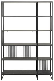 Черна библиотека 120x185x35 cm Strington – Actona