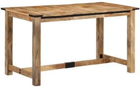 358947 vidaXL Трапезна маса, 140x70x75 см, масивна мангова дървесина