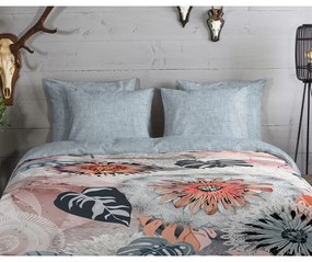 Сиво единично фланелено спално бельо 140x200 cm Ralvira – HIP