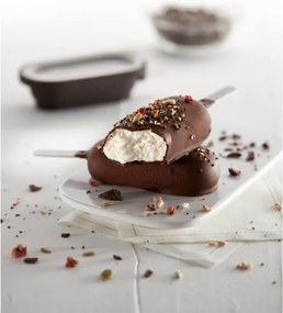 Комплект от 4 форми за сладолед на клечка Lekue 1009044, 350 мл, -20°C / +100°C, Капачета, Сив