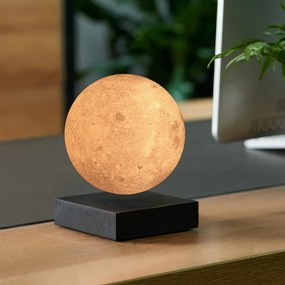 Черна светлинна декорация за контакт ø 12 cm Moon – Gingko