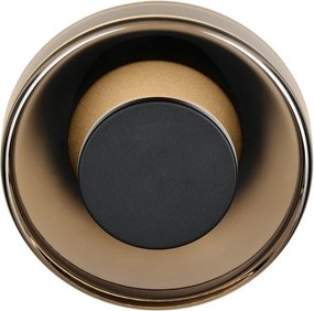 Матово черно LED затъмняваща се стенна лампа ø 22 cm Celeste – Trio