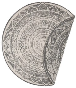 Сив и кремав килим за открито, ø 140 cm Siruma - NORTHRUGS