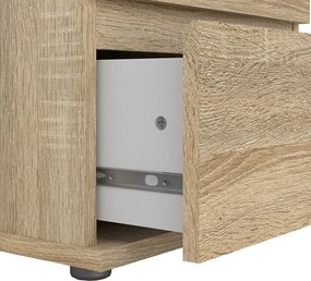 Висок скрин от декор от дъб естествен 40x107 cm Nova – Tvilum