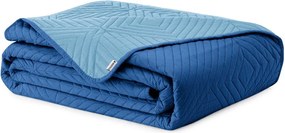 Синьо капитонирано покривало за легло от микрофибър 220x240 cm Softa – Restilo