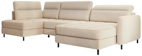 Разтегателен диван в П-образна форма NERTO, 306x100x165, toscany 18, десен