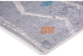 Светлосив миещ се килим 80x150 cm - Vitaus