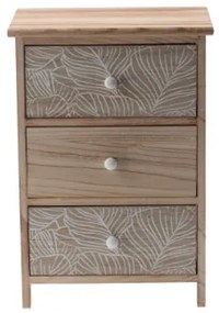 Комод LUIZA с 3 чекмеджета - бохо дизайн, 40 x 29 x 58 cm