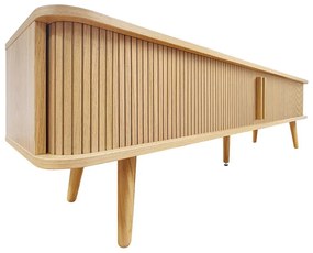 Маса за телевизор от декор от дъб в естествен цвят 178x50x40 cm Rove – Woodman