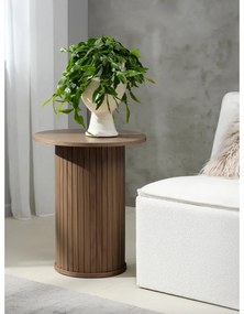 Кръгла масичка за кафе от дъб ø 50 cm Nola - Unique Furniture