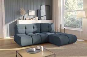 Ъглов Диван Лимо - Син - Десен