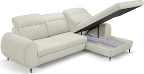 Ъглов диван Blanc-Бял-Ляво